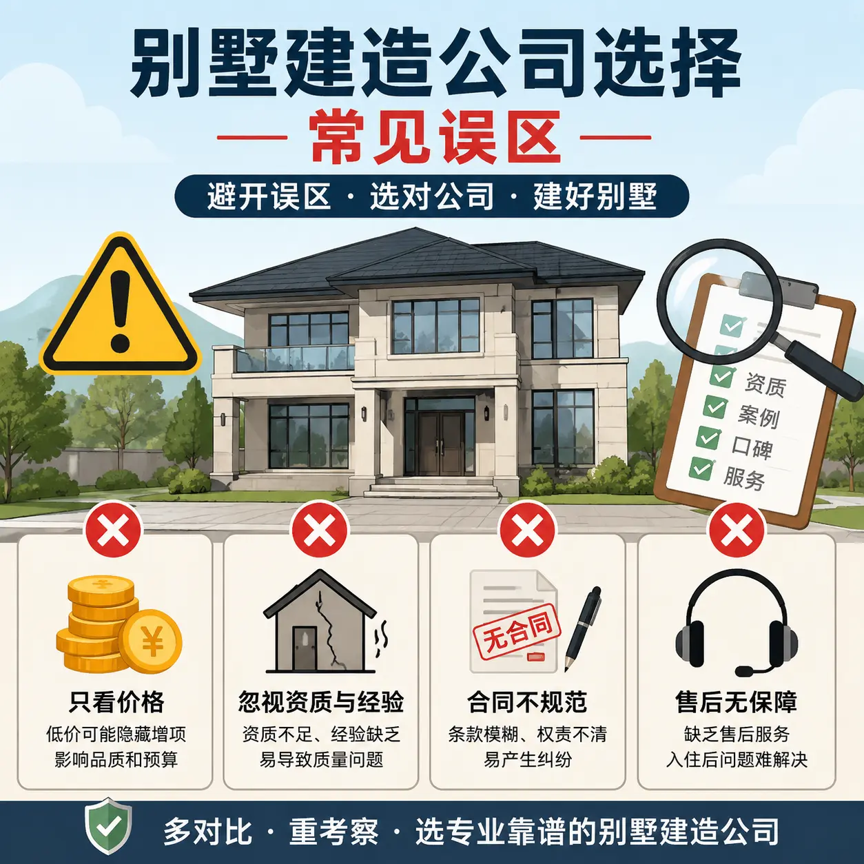 红花岗 别墅建造公司推荐:了解市场行情与服务内容
