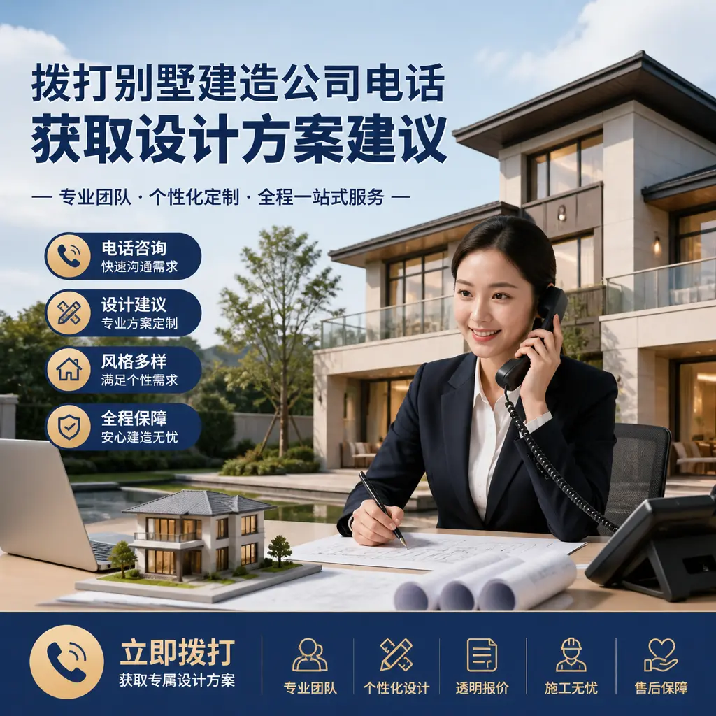 拨打红花岗别墅建造公司电话,获取设计方案建议