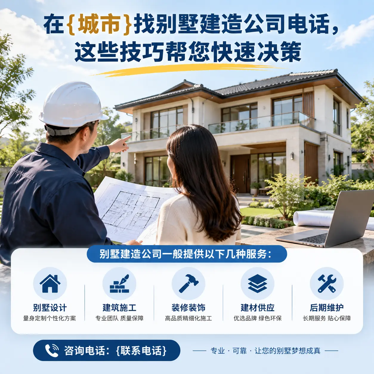 在红花岗找别墅建造公司电话，这些技巧帮您快速决策