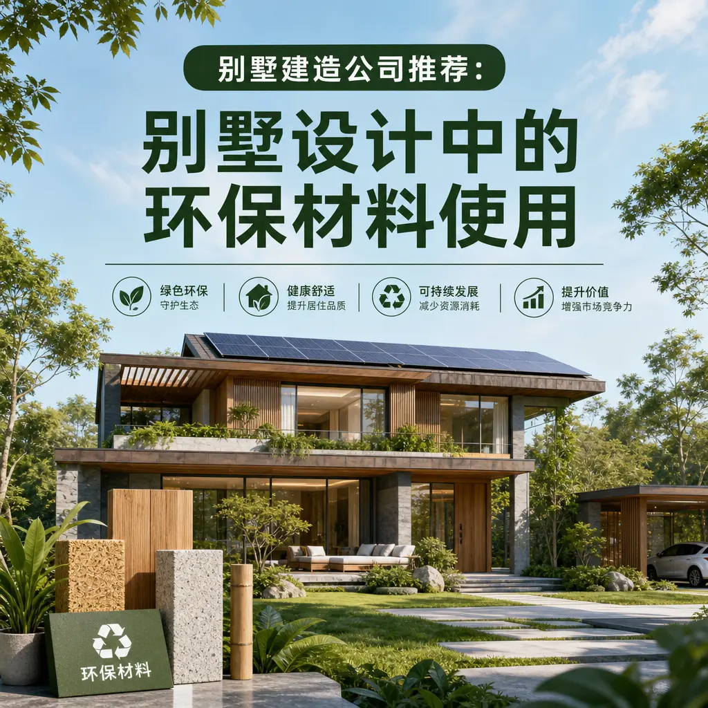 别墅建造公司推荐: 红花岗 别墅设计中的环保材料使用