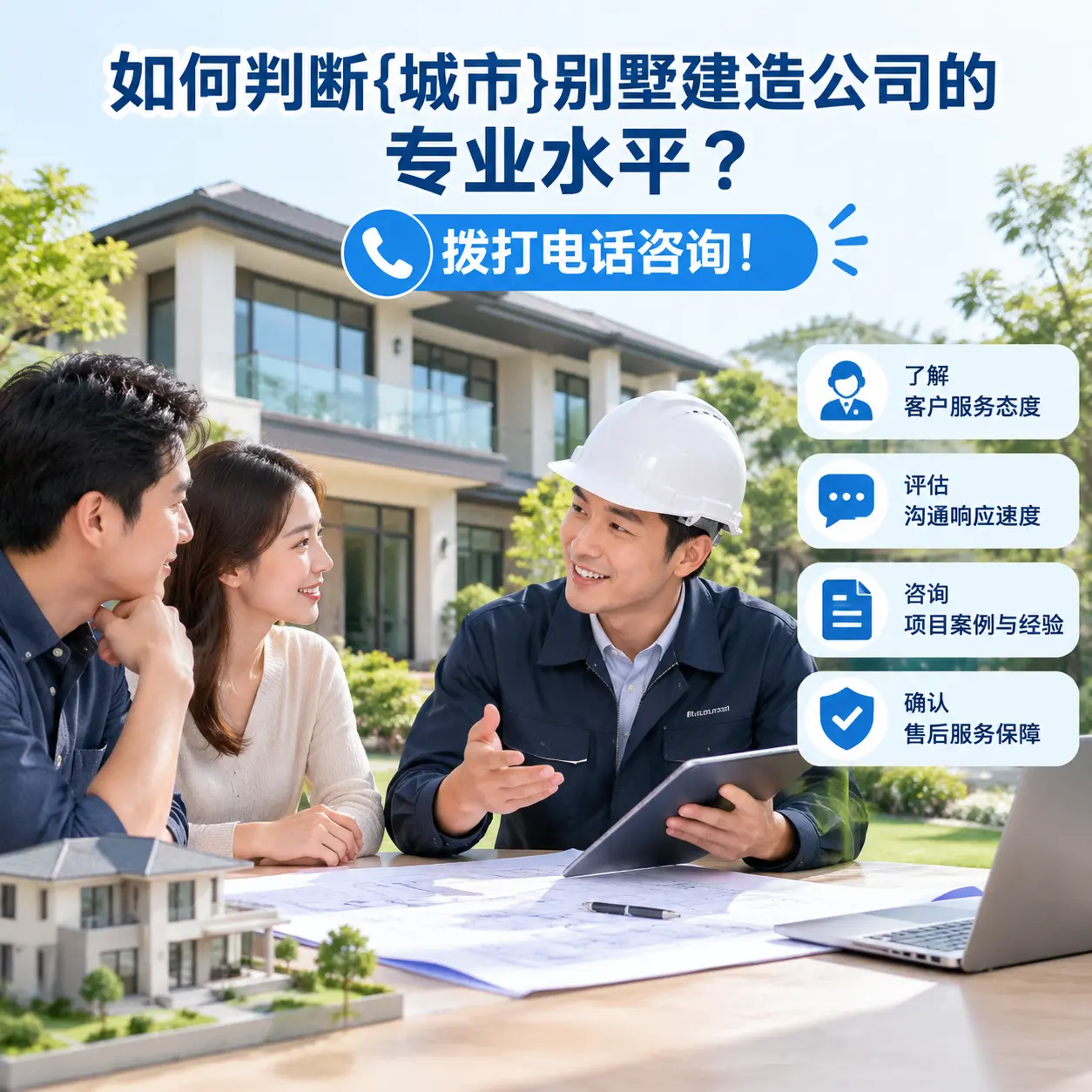 如何判断红花岗别墅建造公司的专业水平?拨打电话咨询!